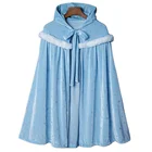 Kids Hood Kids Princess Fancy Movie Party Capes With Hood Elsa Costume Kids Cape Pari Dress For Baby Girl