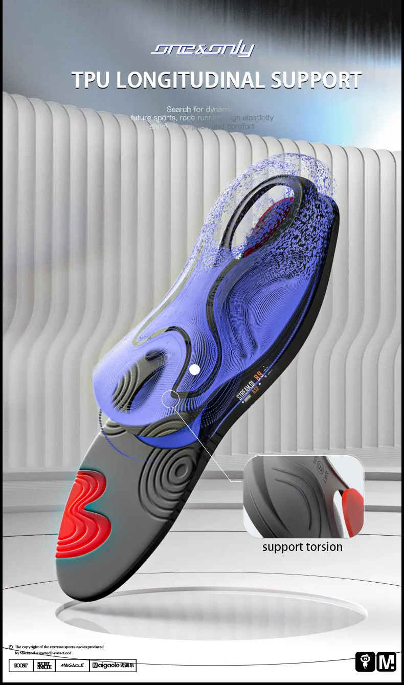 Poron Cushioning Marathon Sports Insoles for High Elastic Sprint Poron Cushioning Marathon Sports Insoles for High Elastic Sprint
