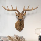 Decoration Artificial Wall Decoration Resin Stag Antler Deer Head Sculpture For Wall Mounted