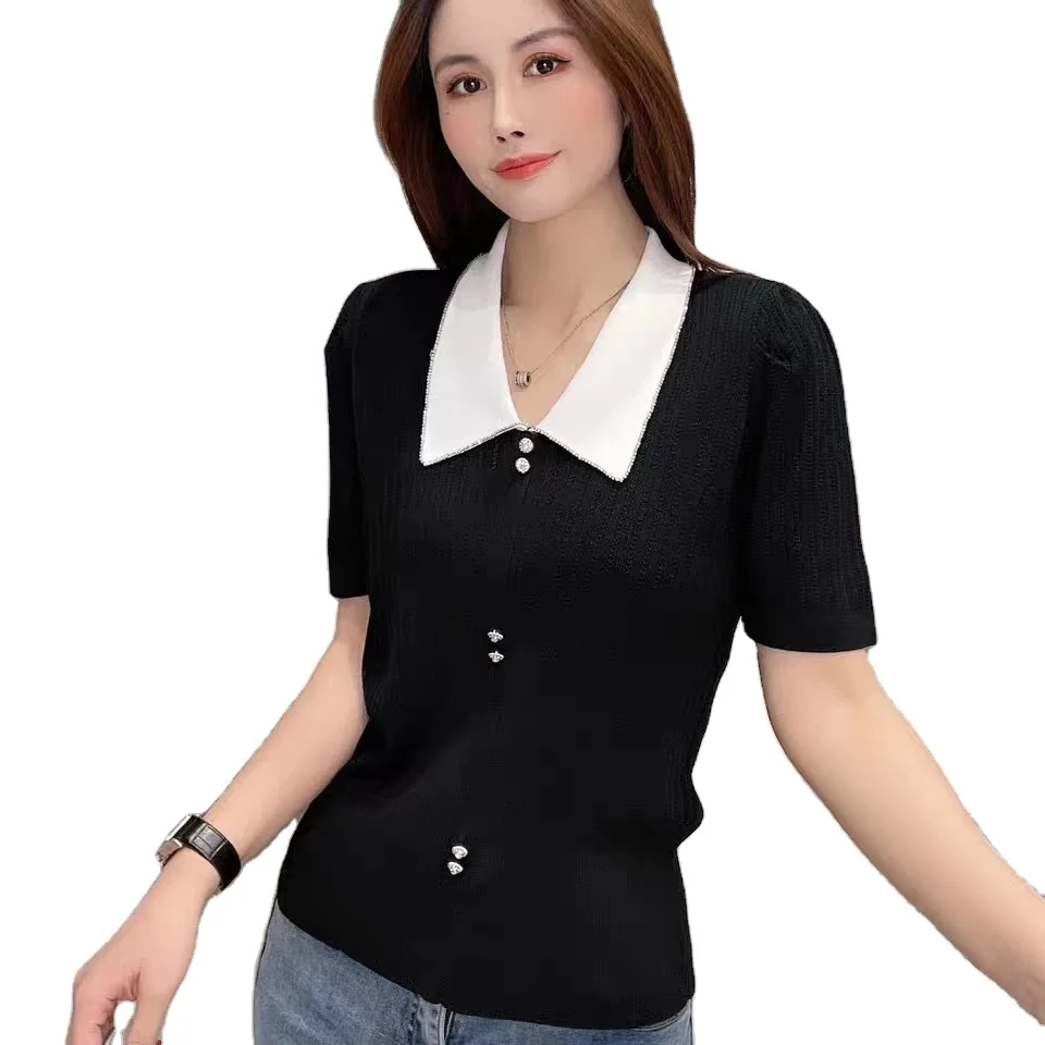 Short Sleeve Blouses Ladies 2021 Summer 