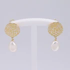 Gold Earring 14k Gold Plated Jewelry Sets Heart Shape Earring Set Diamond Brazilian Gold Jewelry