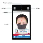 Security Camera 8 Inch Ai Biometric Thermal Temperature Face Recognition Security Thermometer Camera Door Access System