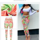 Tie Dye Summer Women'S Popular Sexy Fringes Pants Bodycon Design Tie Dye Pants