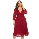 Women Red Lace Dresses Women Clothing Plus Size Women Clothing Apparel