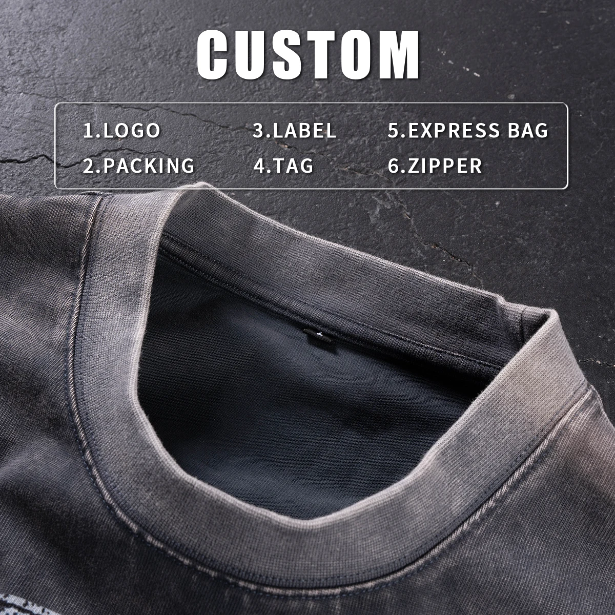 product mens heavyweight vintage acid wash 100 cotton fake two piece long sleeved t shirt streetwear oversized digital printing design-5