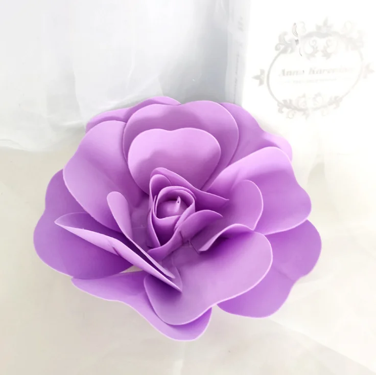 Factory White backdrop decorative artificial pe foam flower making wedding foam flower