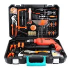 Tools Tool Hand Tool Set Plastic Toolsbox 102pcs General Household Hand Tools Set Toolkit Drill Tool Set