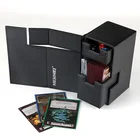 Cards Card Leather Deck Cards Box 2 Layers With Drawer Board Game Card Set Box Storage Box Case