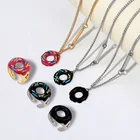Ring Simple And Cute Donut Necklace Ring Set Combination For Women