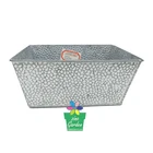 Plant Planter Antique Rectangular Plant Pot Galvanized Metal Zinc Window Flower Planter Boxes For Wholesale