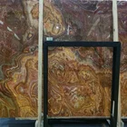 Slab Tiger Natural Stone Marble Slab Brown Tiger Onyx