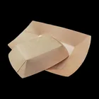 Kraft Paper Custom Disposable Brown Kraft Paper Tray For Food