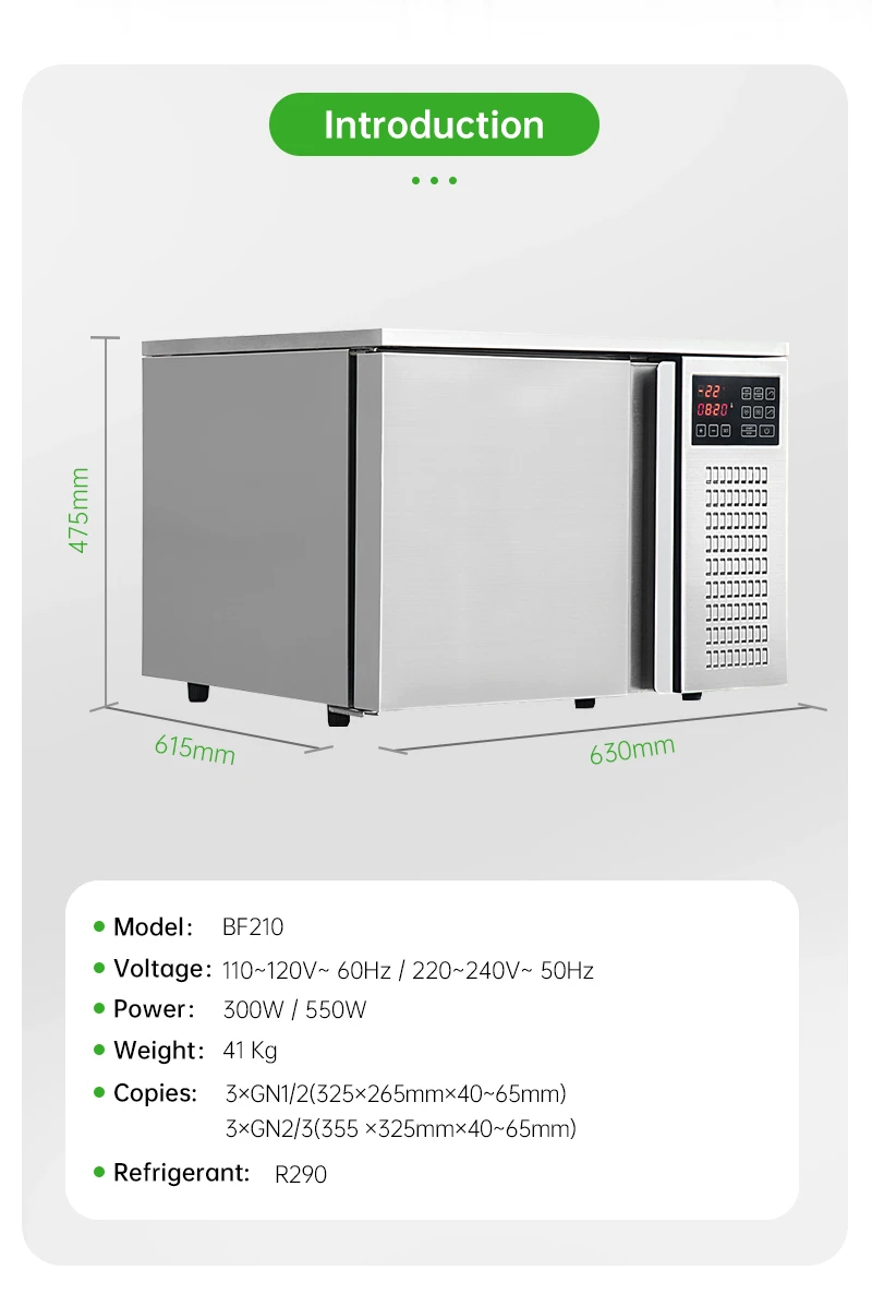Blast Freezer, 220V, 3GN1 - detail 6