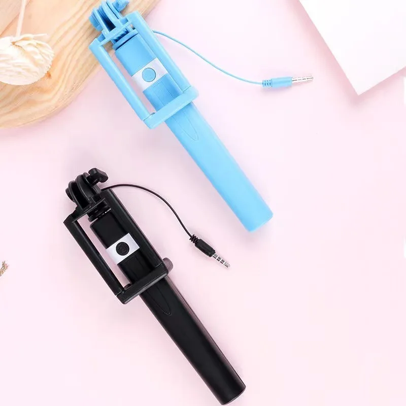 Wholesale Extendable Handheld Wired Selfie Stick For Smart Mobile Phone