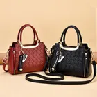 Handbags Custom Design Print Pink Chic Luxury Cross-body For Women Single Shoulder PU Leather Handbags