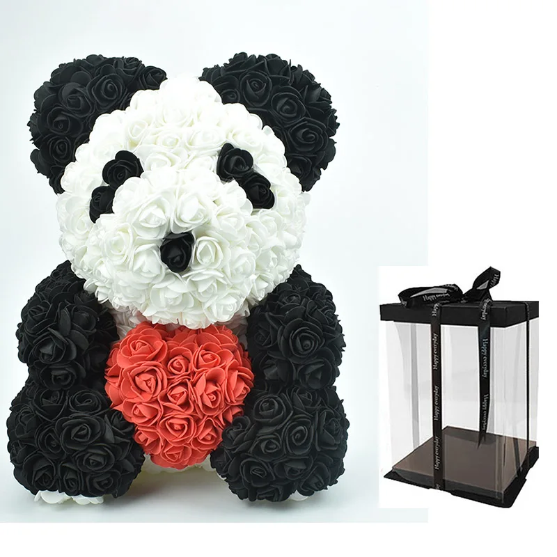 panda rose teddy bear