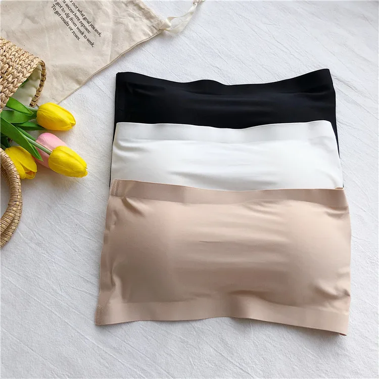 New arrival women underwear strapless tube top seamless breast-wrapped anti-exposure invisible breasted underwear