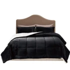 3 Pieces Full / Queen Reversible Down Alternative Comforter Pillow Shams Comforter Sets