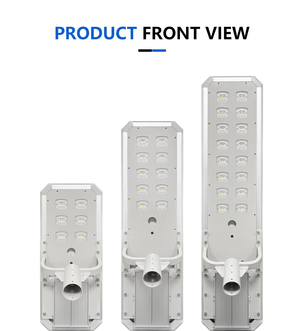 6000k Lumen Per Watt 100W IP65 Aluminum Outdoor Solar Street Lamp with High Brightness LED Lighting for Highway/ Road /garden