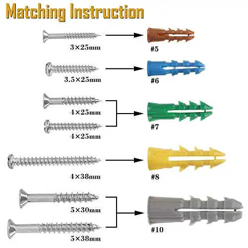 Wholesale Customized Screw and Anchor Assortment for Stronger Grip and DIY Projects factory