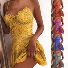 Skirt Flower Mini Lady New Arrivals Sexy Long Skirt Women Flower Casual Clothes Dresses With Thin Shoulder Strap