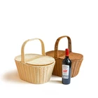 Bride Handcraft Custom Size Multi-color Baskets With 2 Covers Lid To Put Gifts For The Bride Picnic Basket Manufacture