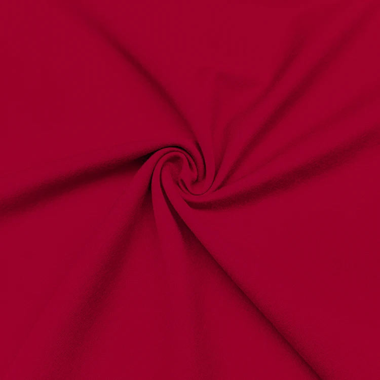 New Fashion Solid Knitted Stretch Rayon Nylon Material Ponte Punte Roma Fabric for Garment details