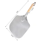 Pizza Amazon Hot Sale Premium Aluminum Pizza Tools Stone Pizza Shovel Plate Pizza Peel With Detachable Handle