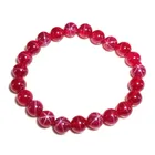 Ruby Synthetic Corundum Round Ruby Bead Synthetic Star Corundum Stone Wholesale Starlight Sapphire