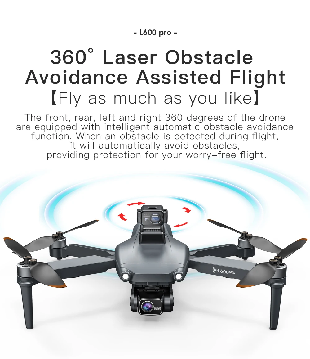 LYZRC L600 Pro Drone Foldable Long Range With 4K HD Camera And GPS 5G Wifi Fpv RC Quadcopter Folding Aircraft L600Pro Drone