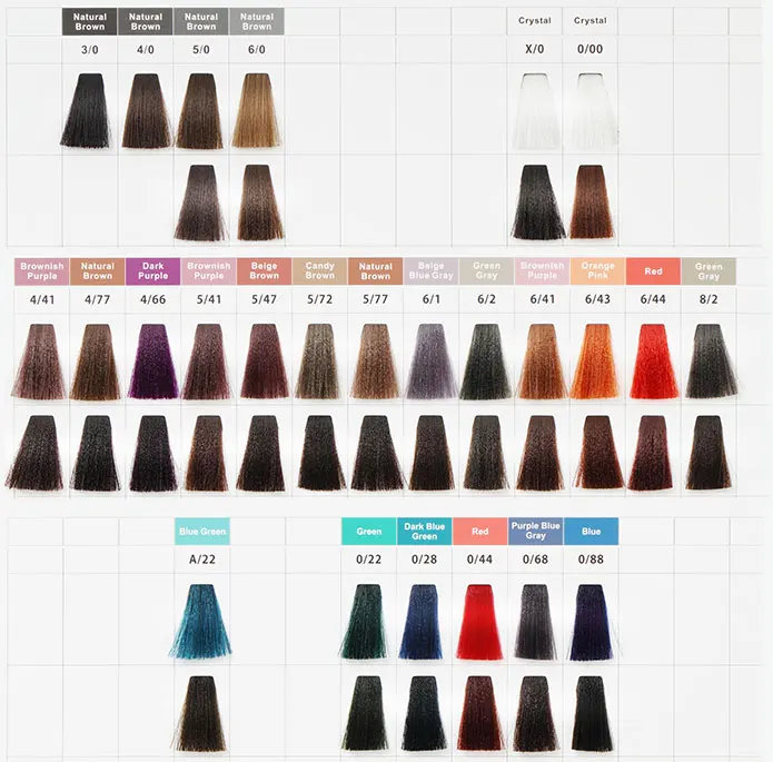 Well-display With Excellent Quality Catalogue Hair Color Chart Book For  Wella - Buy Hair Chalk,Hair Color Shape Book,Hair Dye Swatch Product on  