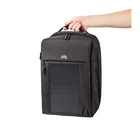 Light Bag Solar Panel Bag Durable Light Weight Black 30L Hiking Bag Solar Panel Backpack With Solar Charger
