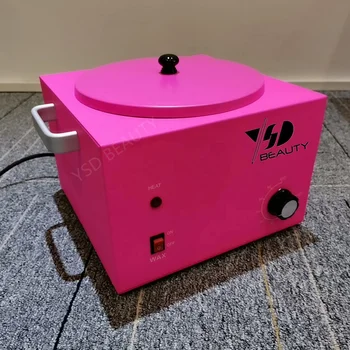 Wholesale private label good quality 8.8LB 4000cc large single pink paraffin depilatory wax warmer pot heater for hair removal