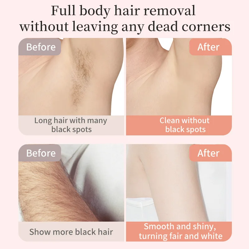 New 2 in 1 USB Rechargeable Women Shaver Painless Hair Trimmer Portable Waterproof Double Head Body Epilator