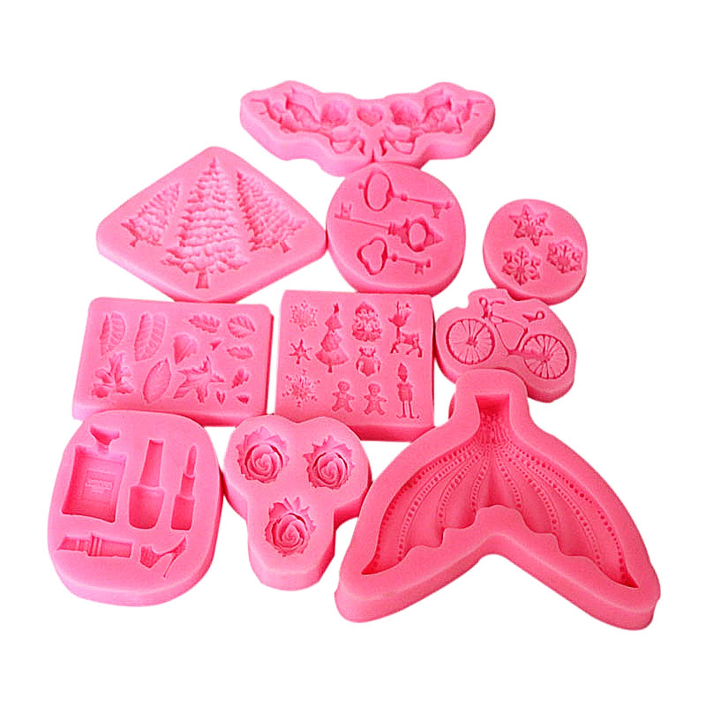 3D Fawn Elk Silicone Candle Mold Diy Christmas Topic Shaped Aromatherapy Cake Decoration Mold For Christmas Party Tools
