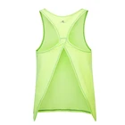 Ladies Cheap Custom Nylon Spandex Open Back Ladies Yoga Vest Top For Women