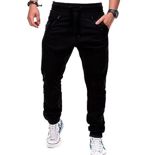 Fashion Men's Sport Joggers High Quality Fitness Pant Casual Fold Sweatpants pantalon