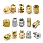 Brass Insert Custm Brass Insert Knurled Head M4 M5 M6 Hot Melt Twin Studded Insert