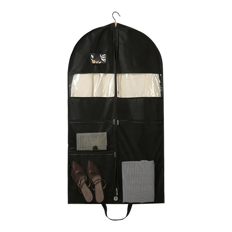 Simple Houseware Heavy Duty Garment Bag With Pocket for Dresses Coats suit garment bag wholesale