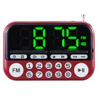 Fm Radio Fm Portable USB Tf Card Am Fm Alarm Clock Led Display Transmitter Portable Radio