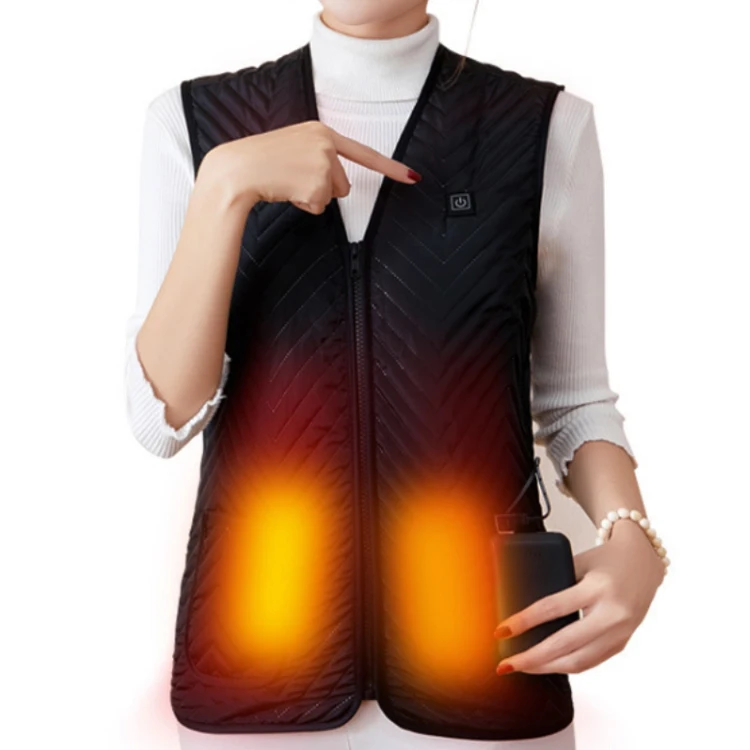 Heated Outdoor Winter Battery Neoprene Fiber Heating Vest for Keep Warm for People