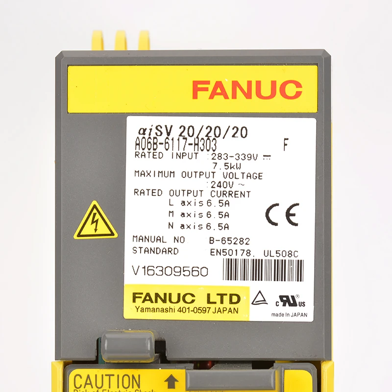 Fanuc Servo Amplifier Brushless Servo Drive Servo Motor Controller  A06B-6117-H301  H303  H304 Japan  Original