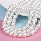 Black Bead Pearl Necklace Pearl Fancy Dress Ladies Black Bead And Diamantee Crystal Faux Pearl Necklace