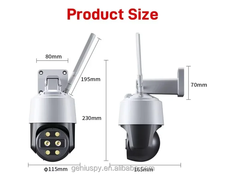 4K 8MP 5mp Outdoor Dual Lens 10x Zoom Surveillance Cctv Wifi 4G Lte IP Security Cam Network Ptz Dome Camera Night Vision TF Card