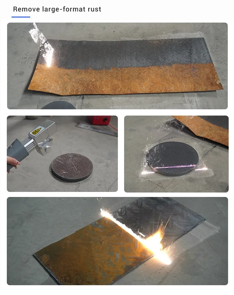 1500w Pulse Fiber Laser Cleaning Classic Car Repair Rust Removal Pipe Portable Laser Cleaning Machine 4 in 1