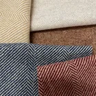 Wool Fabric 100%Wool Herringbone Yarn Dyed Wool Fabric Wholesale Wool Fabric