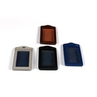 Leather Creative Personality Genuine Leather Business Card Holder Id Badge Card Holder