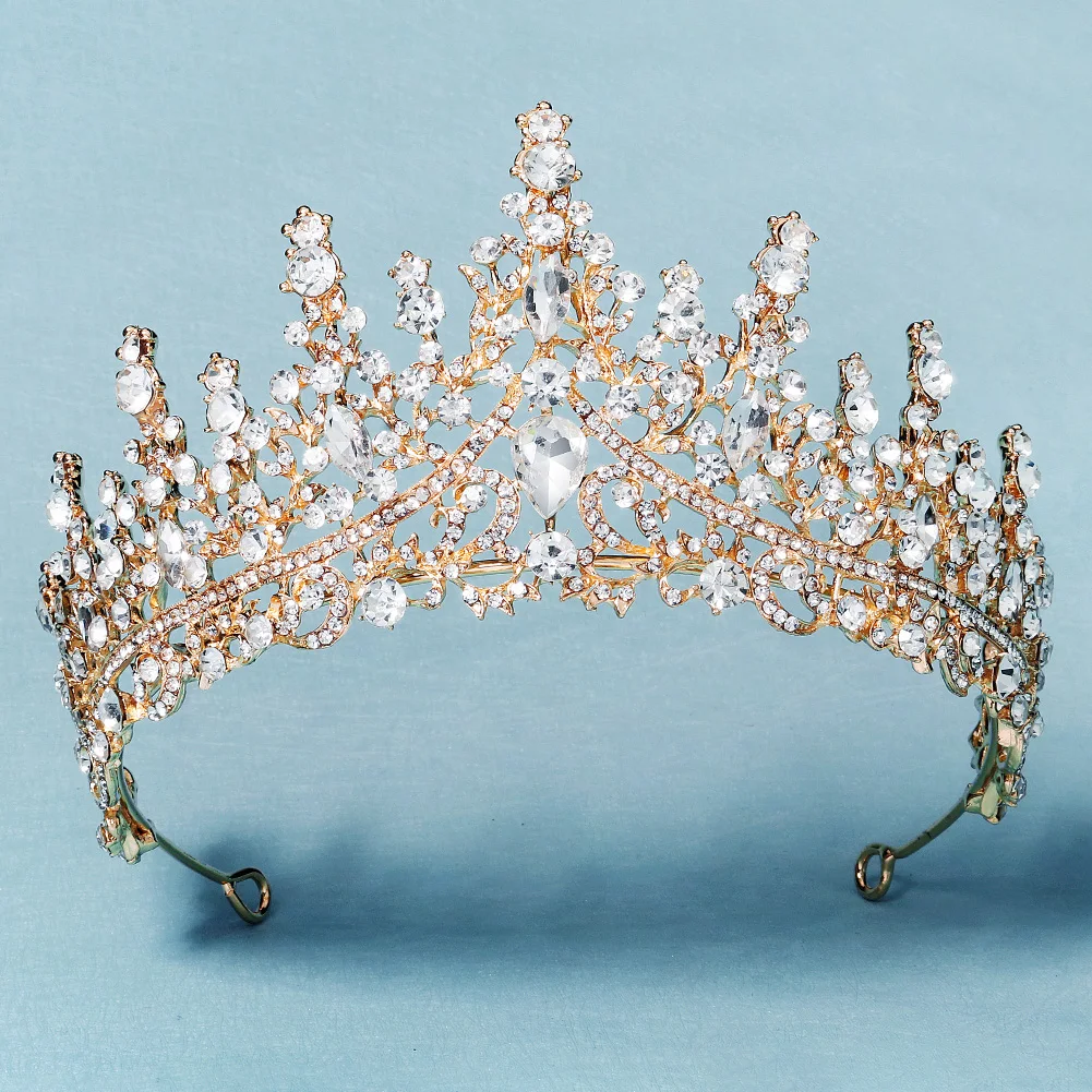 Happy Birthday Tiara Crystal Rhinestone Crown Hair Jewelry Accessories 