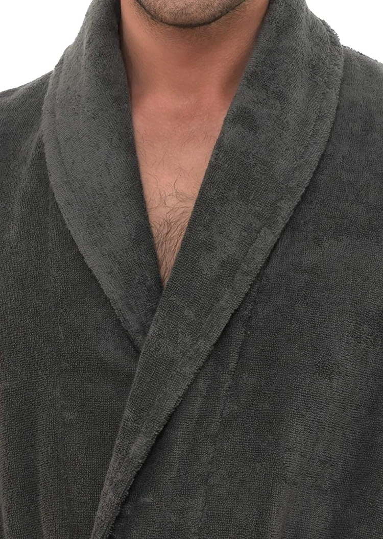 large cotton robe Terry Towel bath robe Mens boys bathrobe and slipper set