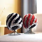 Rex BN210141 Custom Winter Hat Rex Mao Heart Pom Pom Hat Bennie Hat Knit Beanie